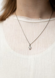 'Tiny Shield' Sterling and Ruby Necklace