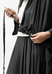 Draped Ruche Neck Jacket