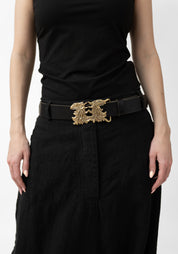 Leather and Brass Double Phoenix Belt - December Thieves