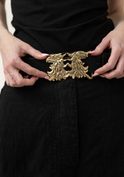 Leather and Brass Double Phoenix Belt - December Thieves
