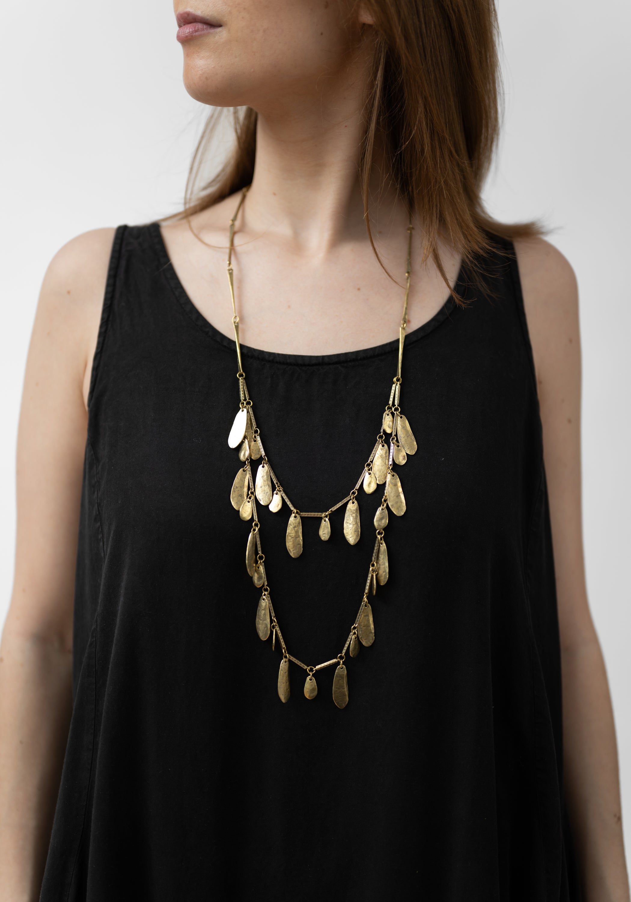 Brass Double Tiered St. Barths Necklace - December Thieves