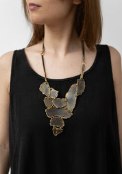 Bold Fragmento Patinated Brass Necklace - December Thieves