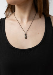 Petite Pepita Patinated White Brass Necklace - December Thieves