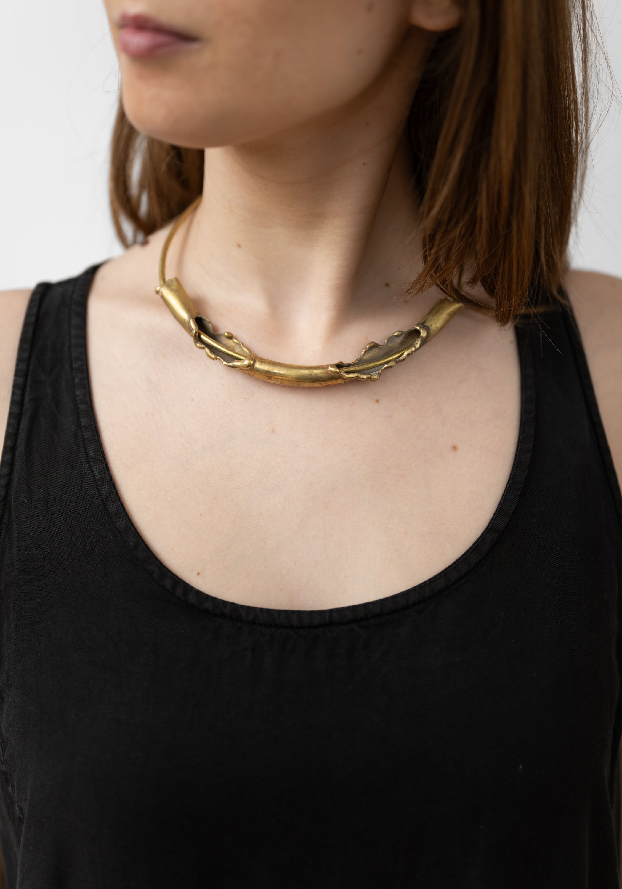 Brote Brass Layered Choker - December Thieves