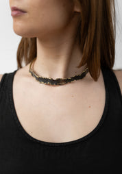 Huella Patinated Brass Choker - December Thieves