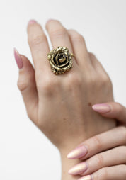 Brass Rose Ring - December Thieves