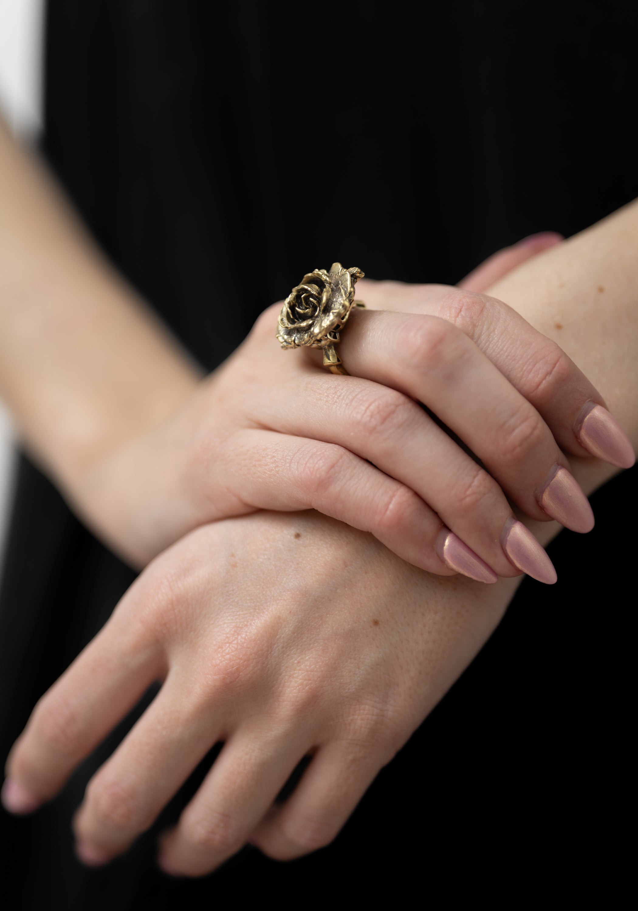 Brass Rose Ring - December Thieves