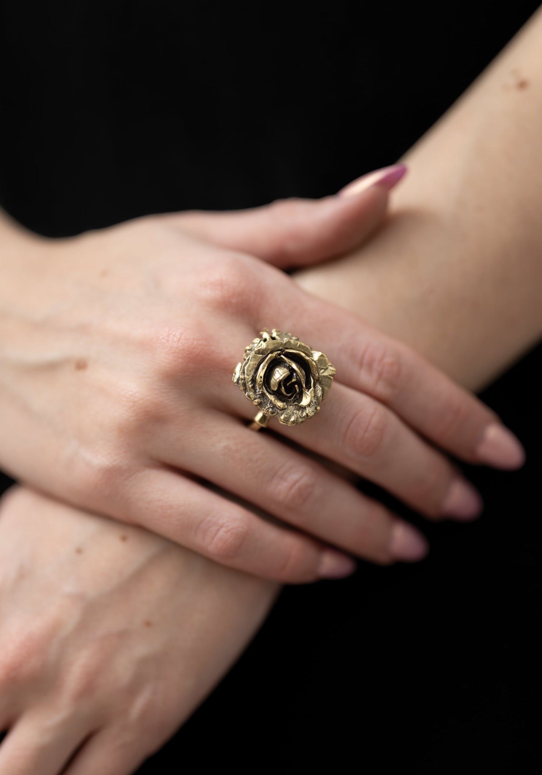 Brass Rose Ring - December Thieves