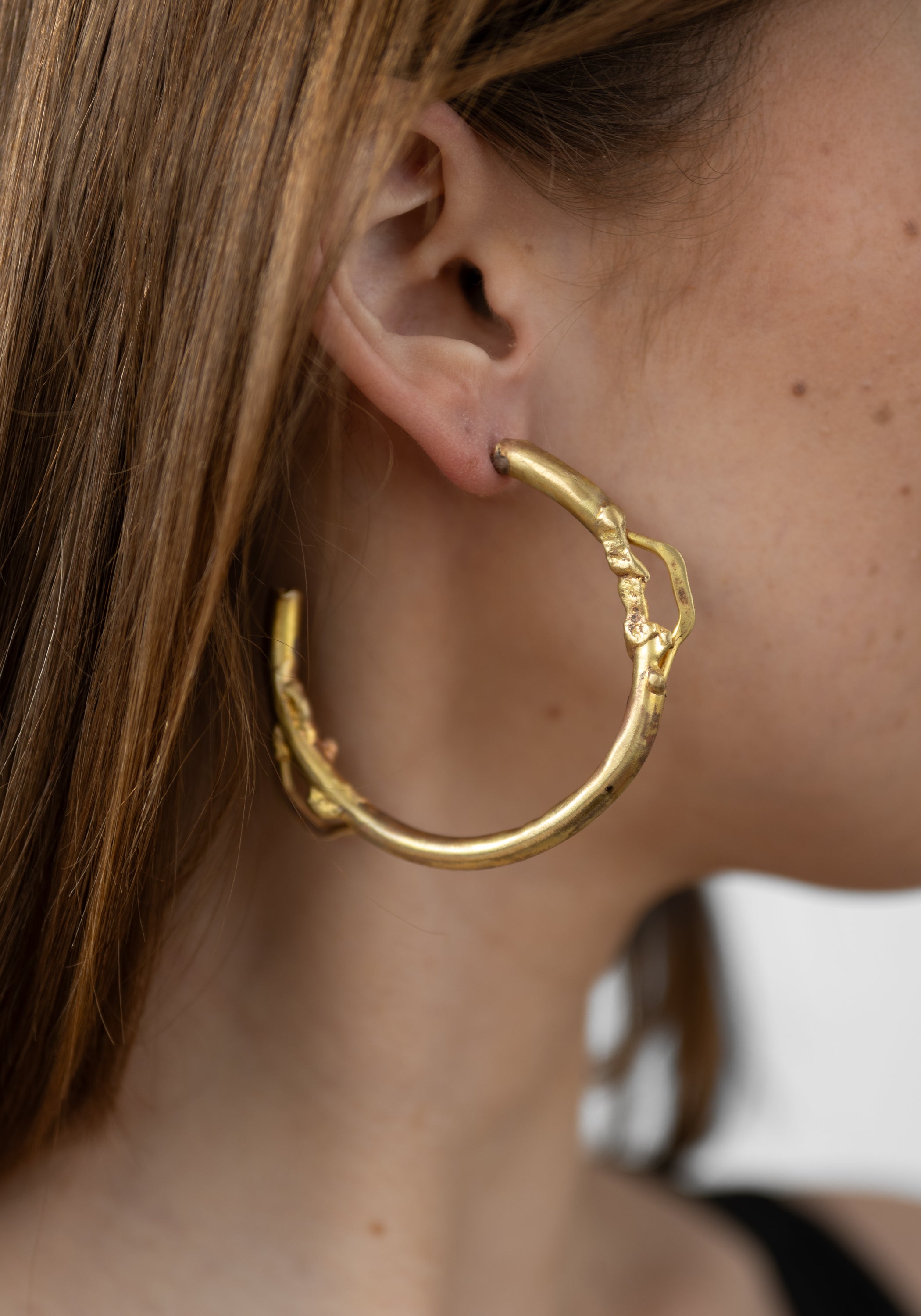 Large Brote Brass Hoops - December Thieves