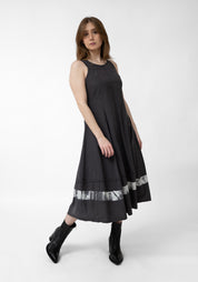 Printed Sleeveless Full Skirt Dress - December Thieves