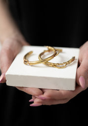 Large Brote Brass Hoops - December Thieves