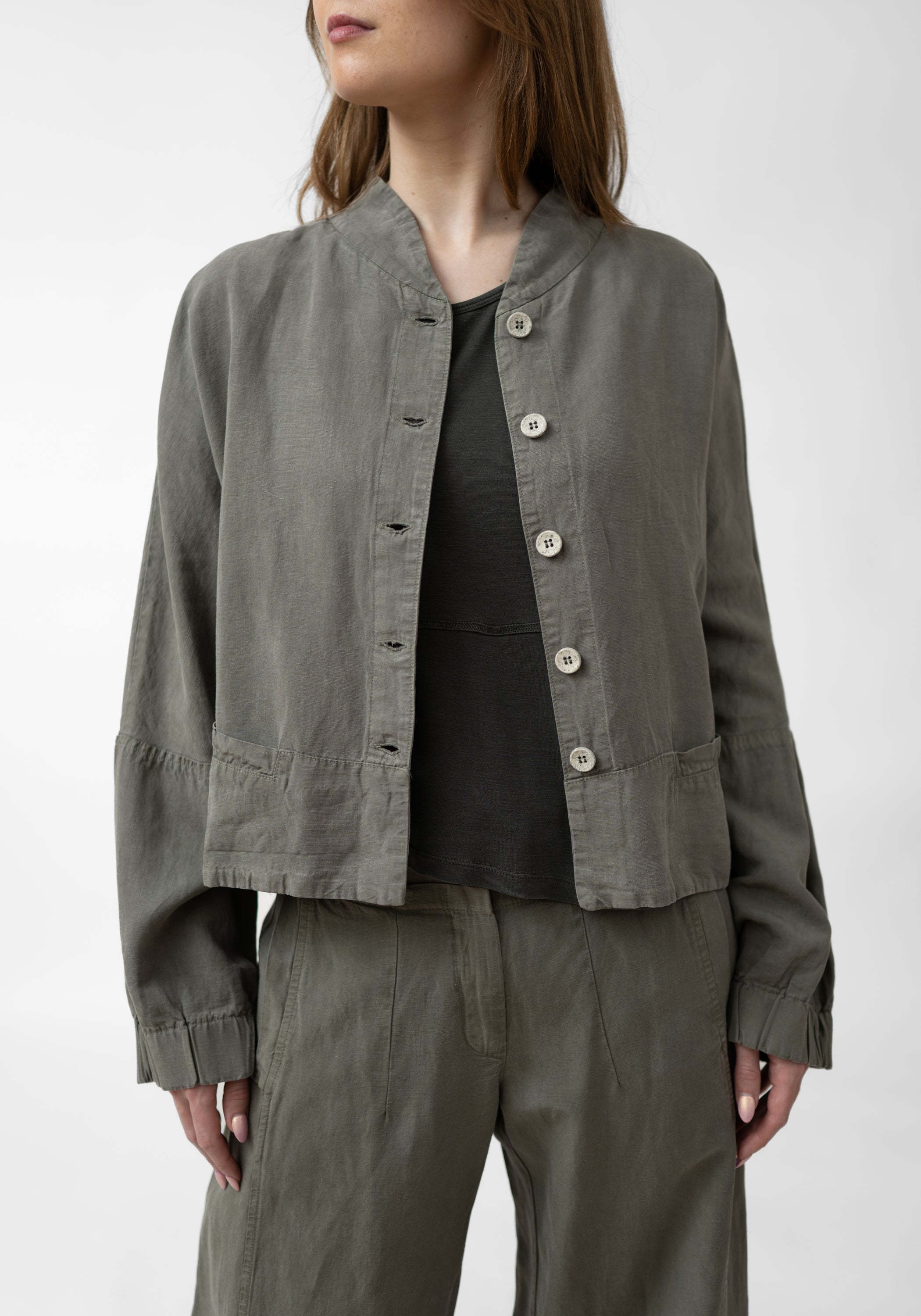 Asymmetric Oversized Cropped Jacket - December Thieves