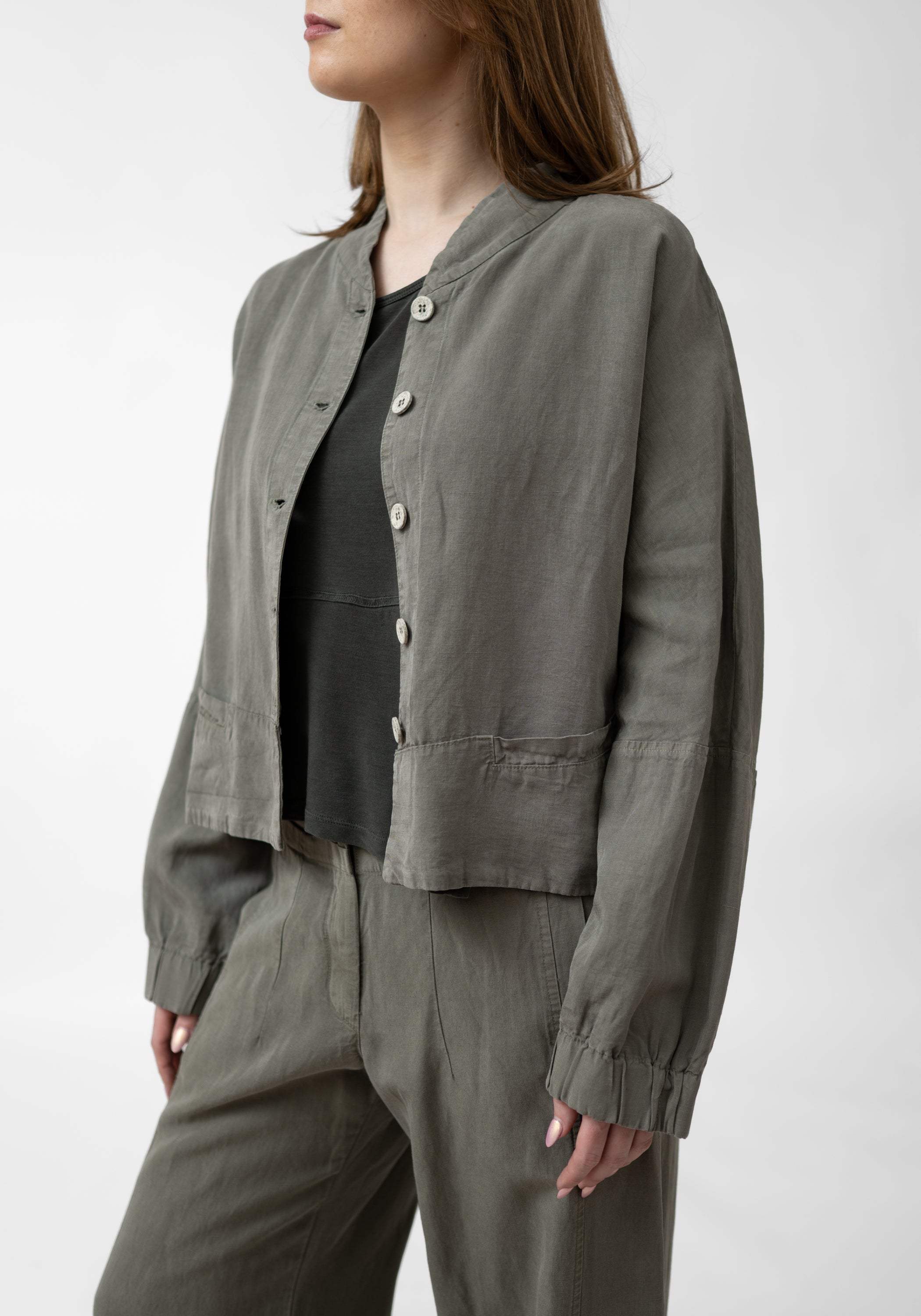 Asymmetric Oversized Cropped Jacket - December Thieves