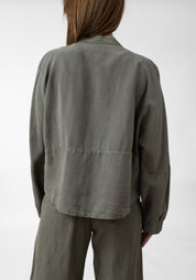Asymmetric Oversized Cropped Jacket - December Thieves