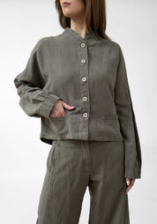 Asymmetric Oversized Cropped Jacket - December Thieves