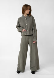 Asymmetric Oversized Cropped Jacket - December Thieves