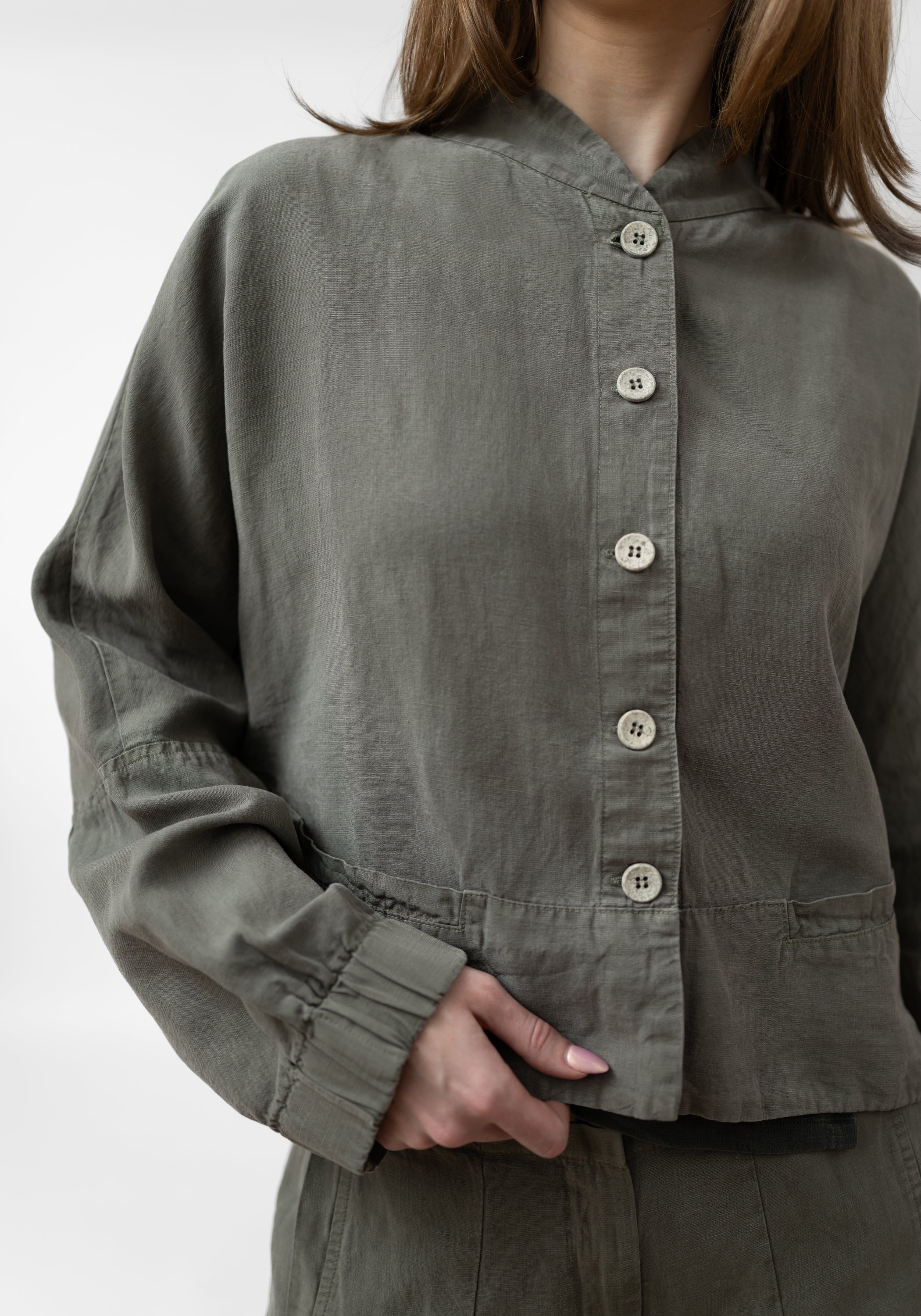 Asymmetric Oversized Cropped Jacket - December Thieves