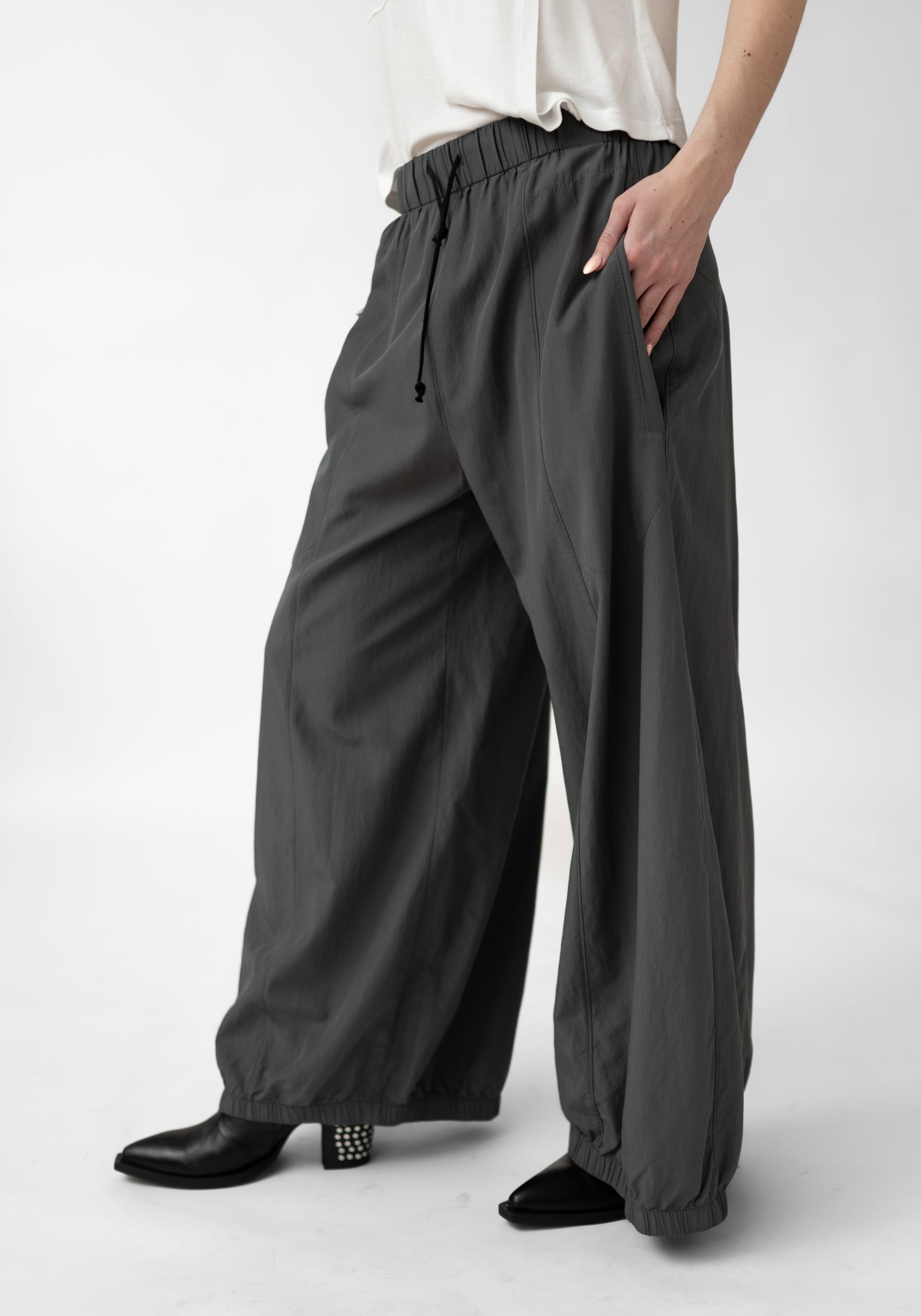 Drawstring Waist Wide Leg Pants - December Thieves