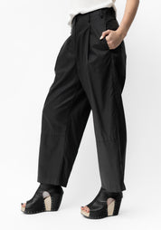 Coated Dart Detail Pants in COBALT, TOAST or BLACK