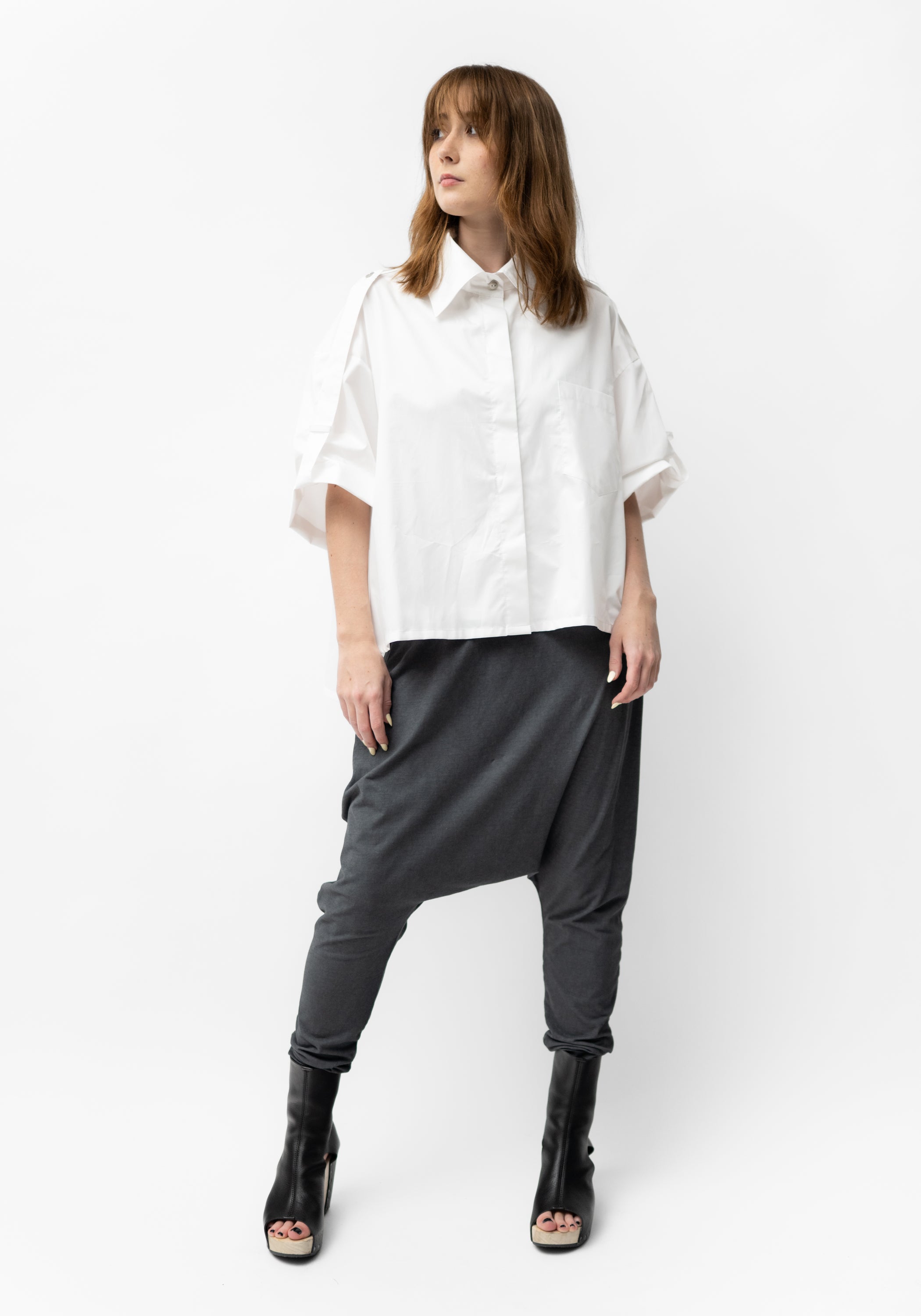 Tab Sleeve Blouse