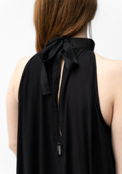 Belt Collar Maxi Dress