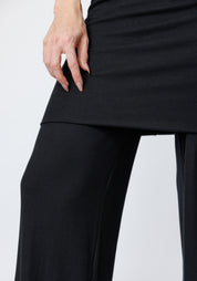 Meryann Skirt Detail Wide Leg Pants