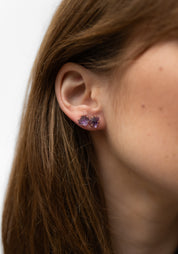 14k Gold Amethyst Studs