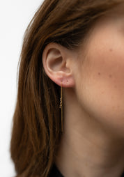 Single 14K Gold Delicate Snake Threader