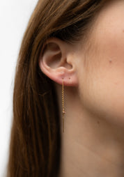 Single 14K Gold Delicate Star Threader