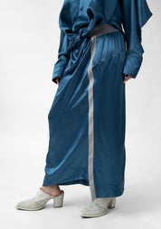 Asymmetric Draped Front Twist Detail Skirt - December Thieves