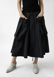 Zip Front Pocket Details A-Line Skirt - December Thieves