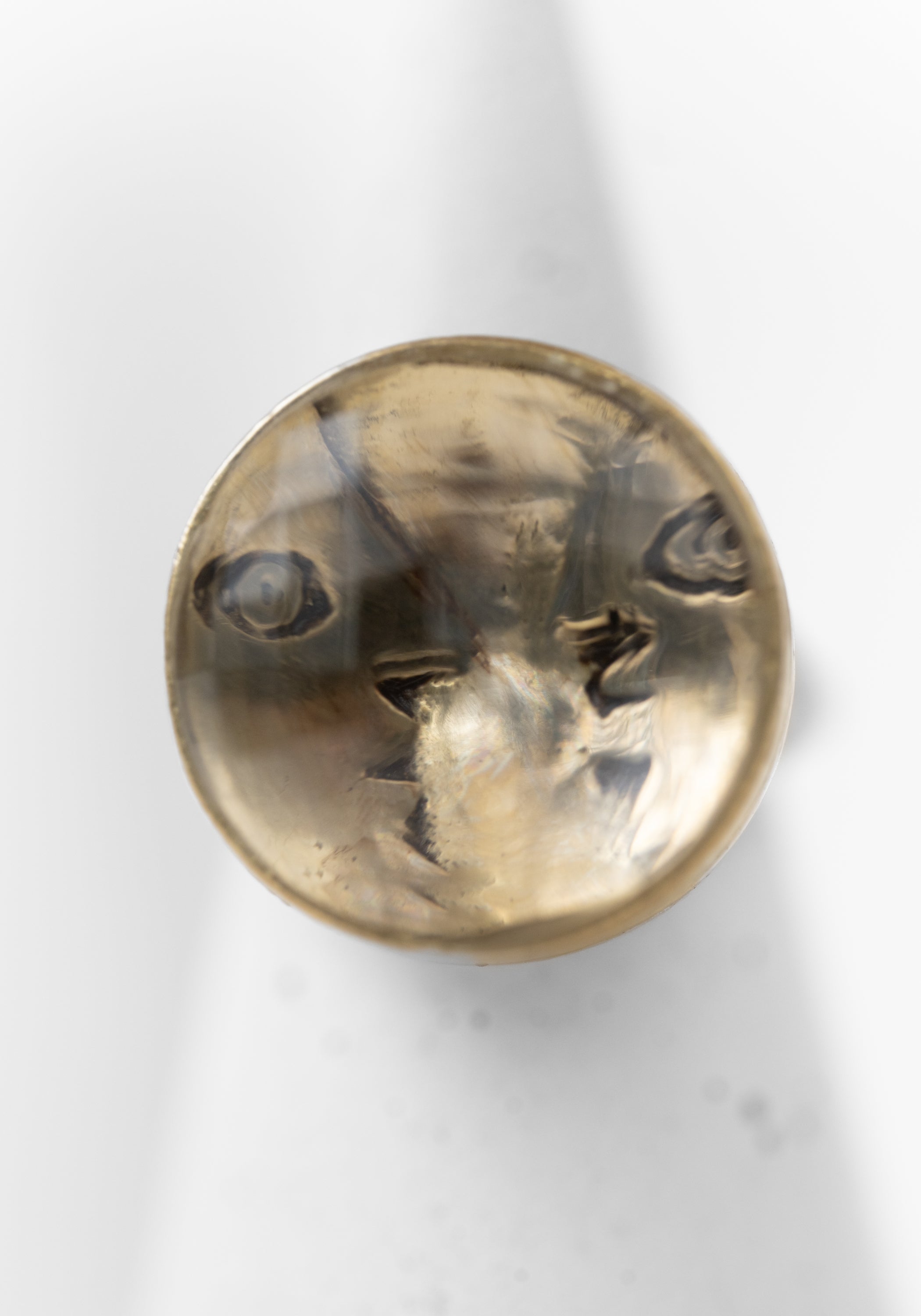 Gold Plated Cut Crystal Hidden Faces Detail Ring
