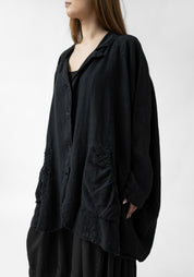Oversized Drop Shoulder Linen Jacket - December Thieves