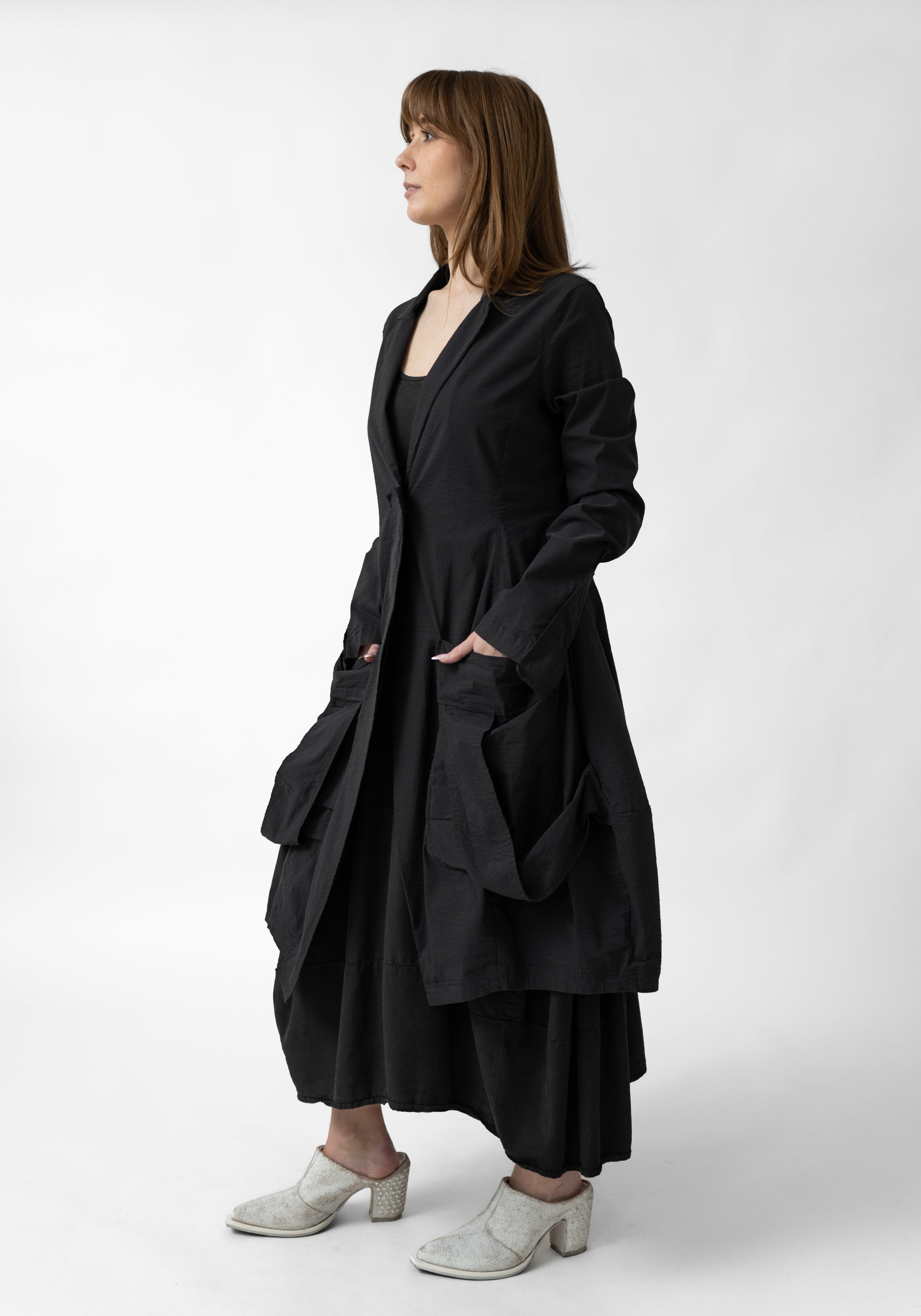 Tailored Bold Pocket Detail Coat - December Thieves