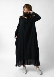 Vera Crinkle Maxi Dress With Snood - December Thieves