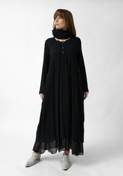 Vera Crinkle Maxi Dress With Snood - December Thieves