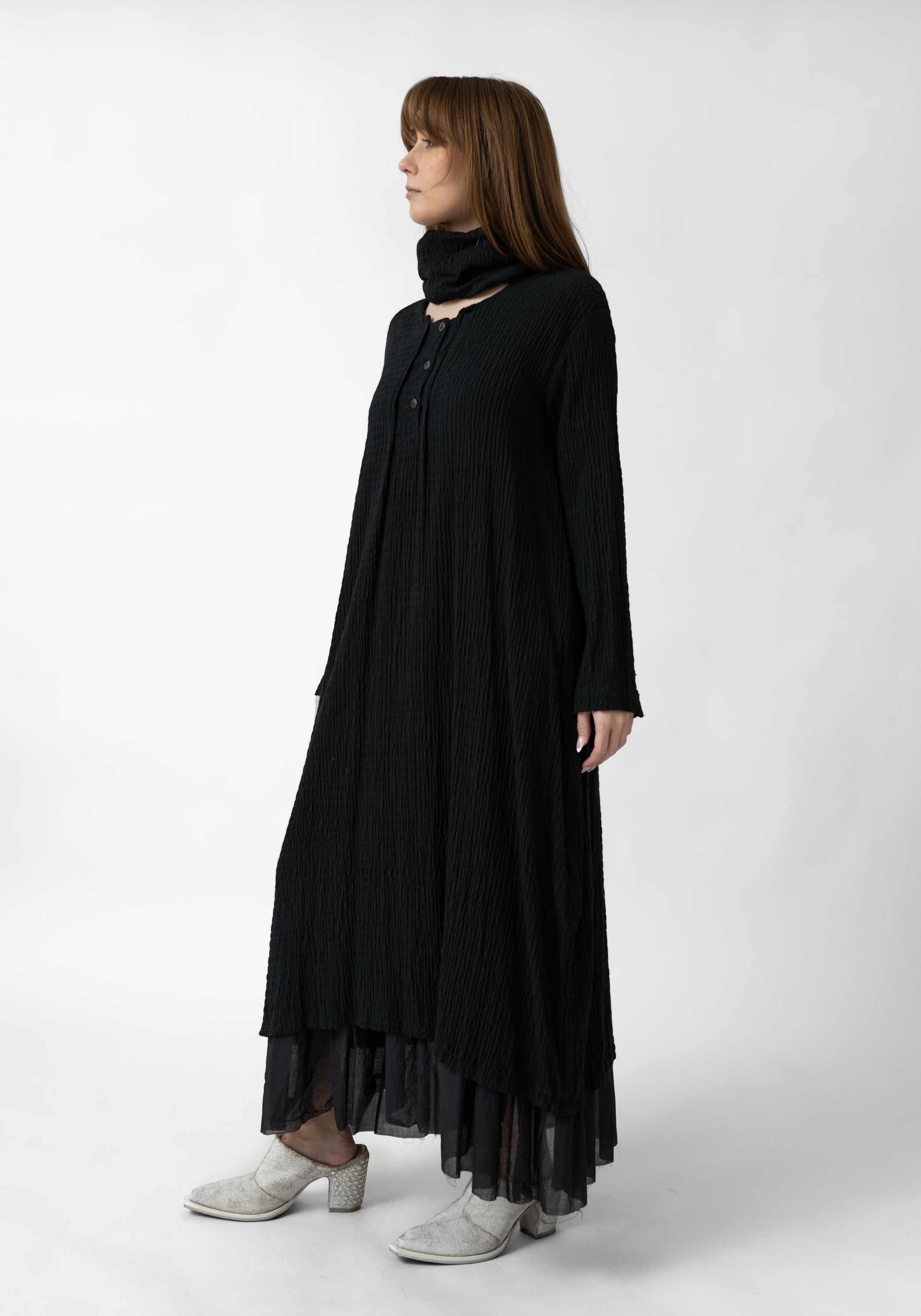 Vera Crinkle Maxi Dress With Snood - December Thieves