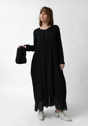 Vera Crinkle Maxi Dress With Snood - December Thieves