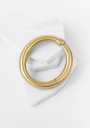 Thick Hinged Gold Plated Cuff Bracelet