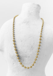 Gold Plated Graduated Ball Chain Necklace