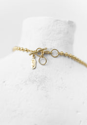 Gold Plated Graduated Ball Chain Necklace