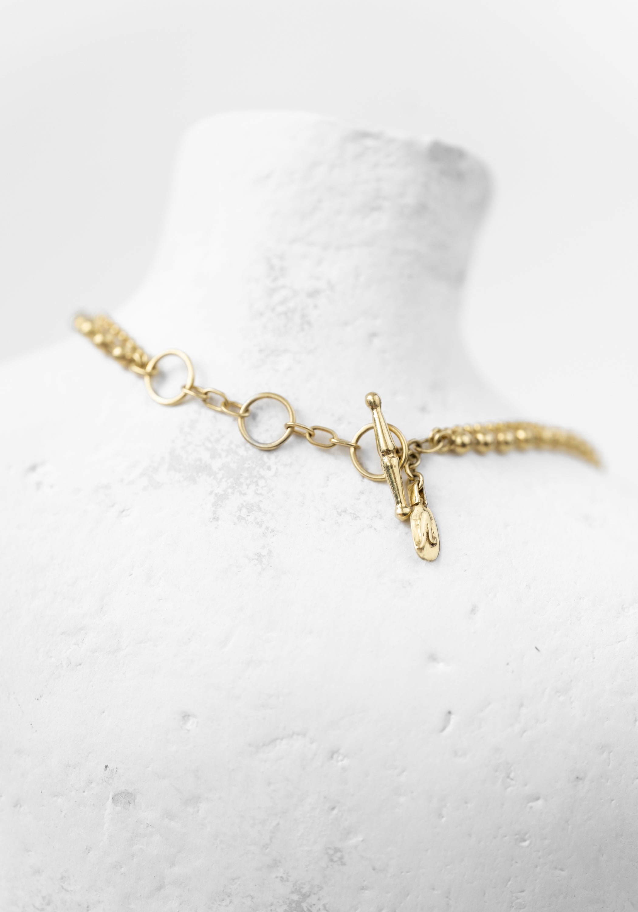 Gold Plated Layered Ball Chain Necklace