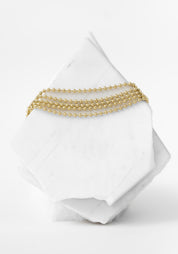 Thin Layered Gold Plated Ball Chain Bracelet