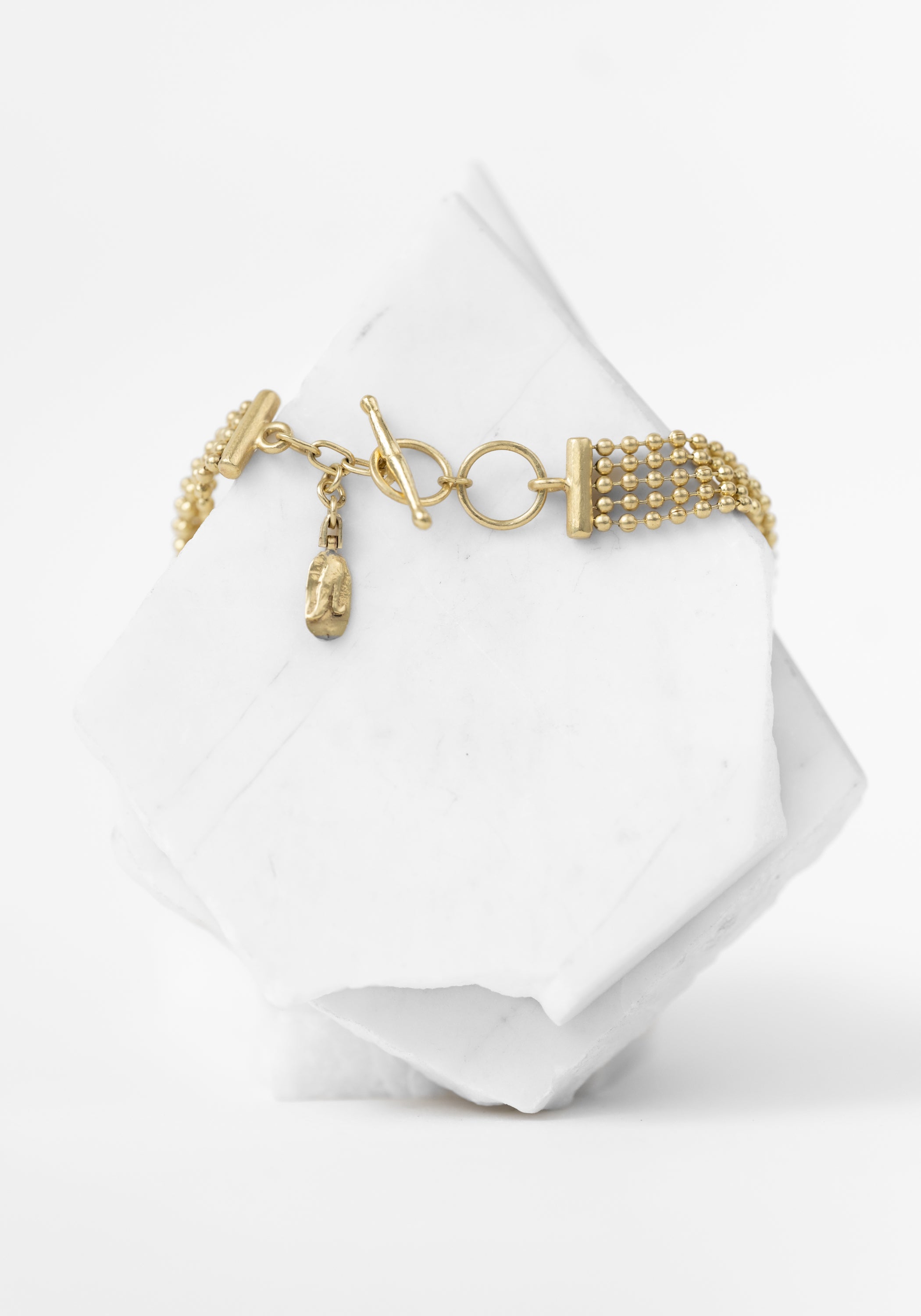 Thin Layered Gold Plated Ball Chain Bracelet