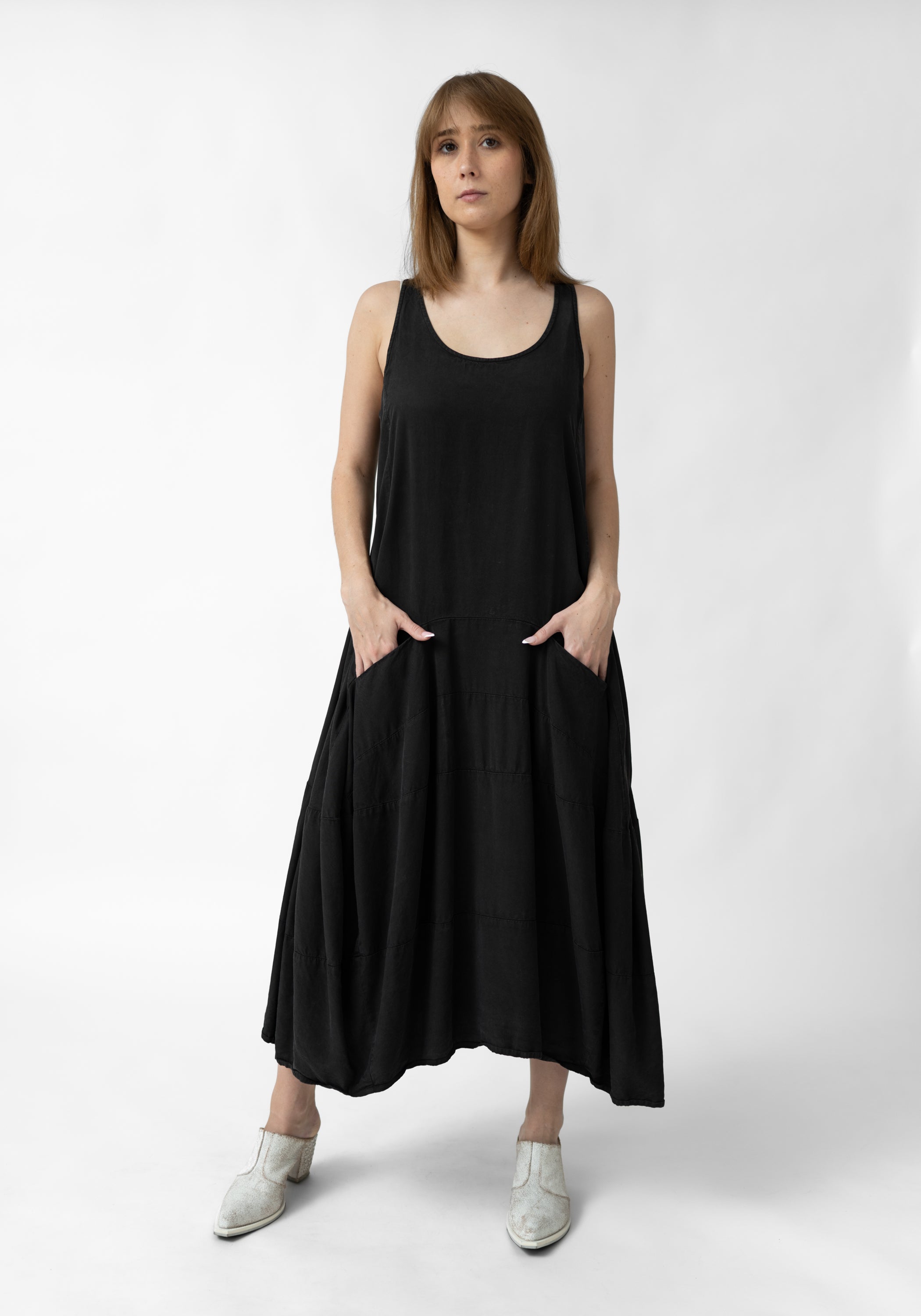 Paneled A-Line Maxi Bubble Dress - December Thieves
