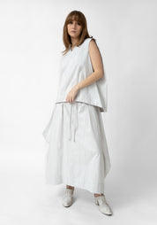 Floating Yarn Asymmetric Sleeveless Blouse - December Thieves