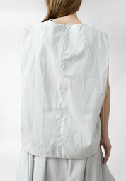 Floating Yarn Asymmetric Sleeveless Blouse - December Thieves