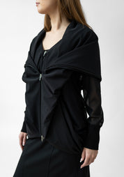 Double Layered Zip Front Mesh Jacket - December Thieves