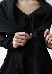 Double Layered Zip Front Mesh Jacket - December Thieves