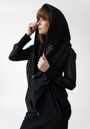 Double Layered Zip Front Mesh Jacket - December Thieves